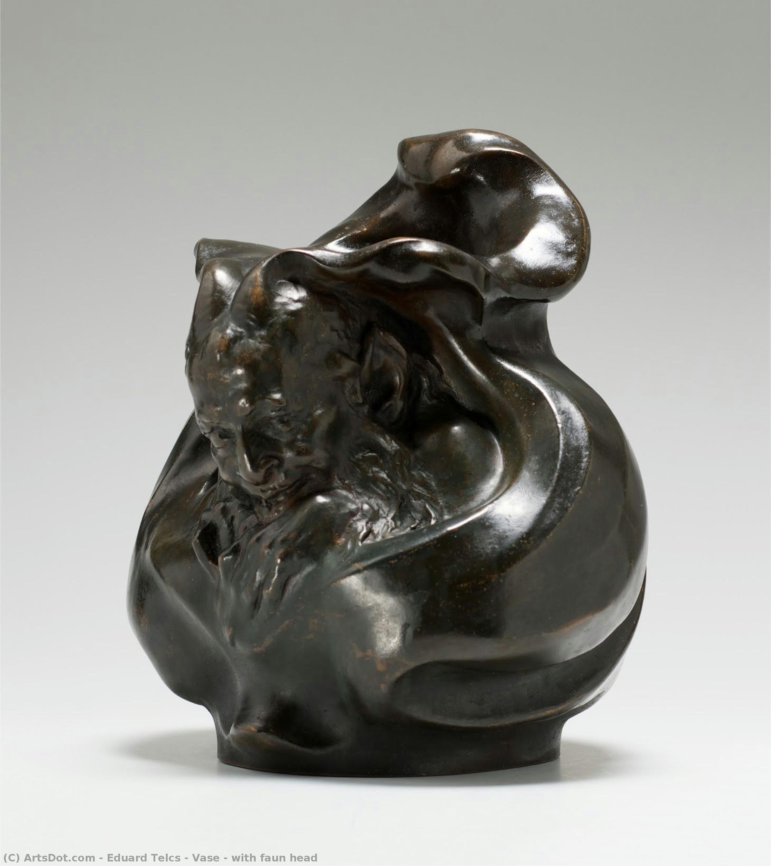 Vase - With Faun Head — Eduard Telcs