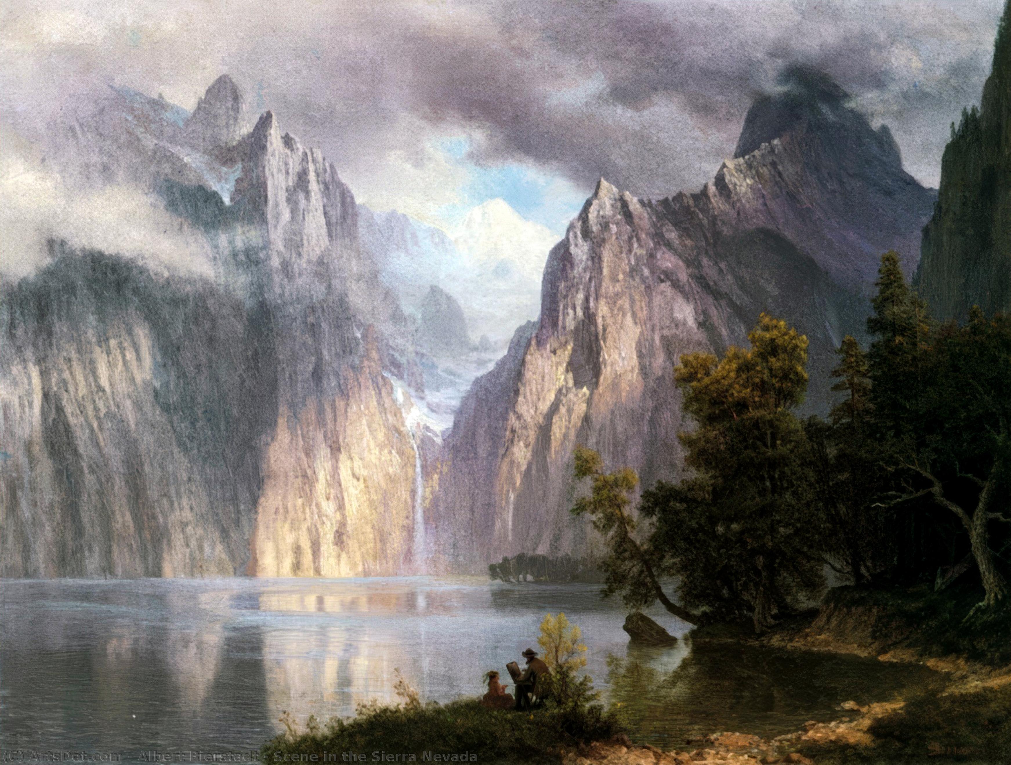 Scene In The Sierra Nevada — Albert Bierstadt