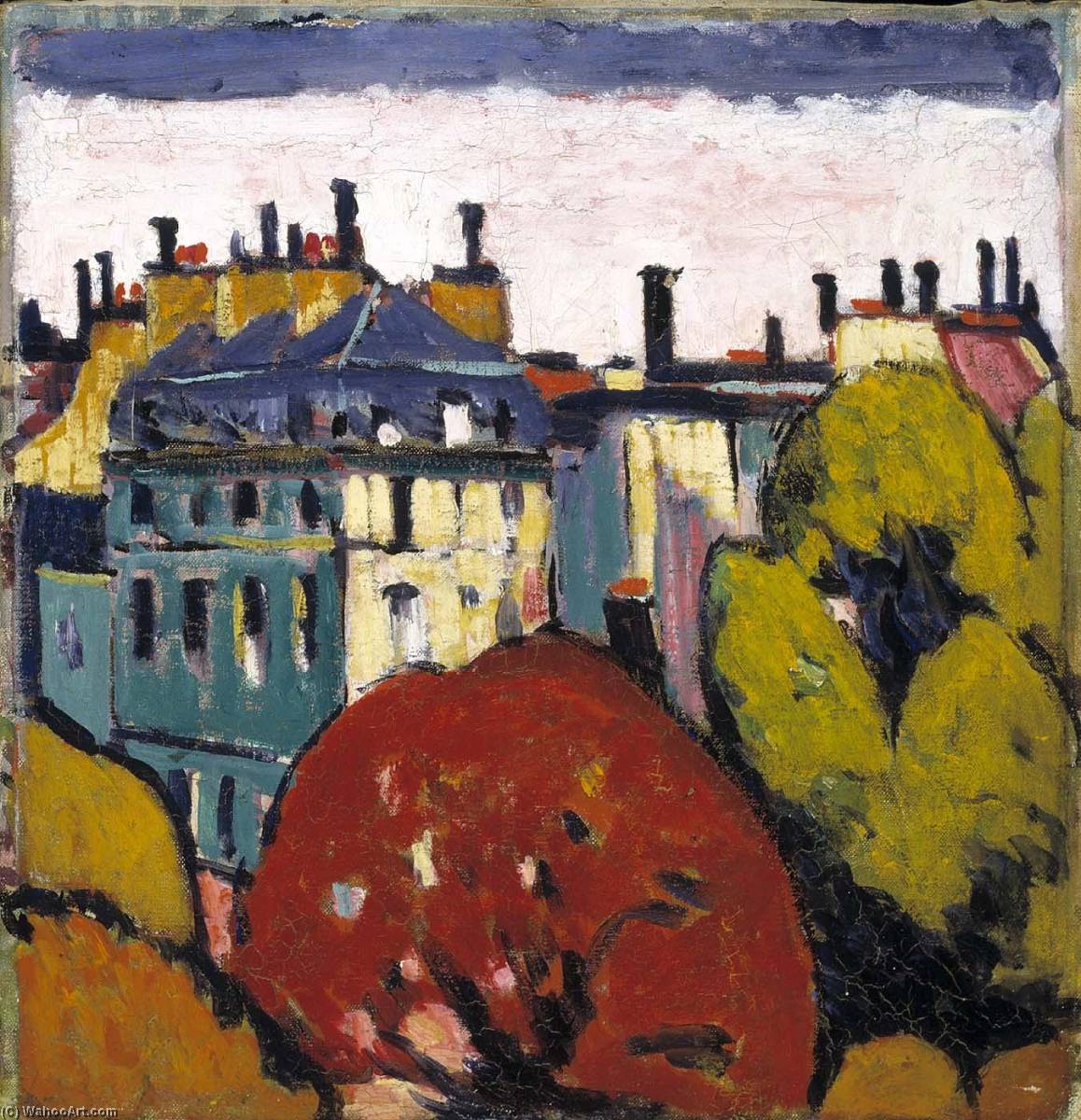 Landscape, Paris — Henry Lyman Saÿen