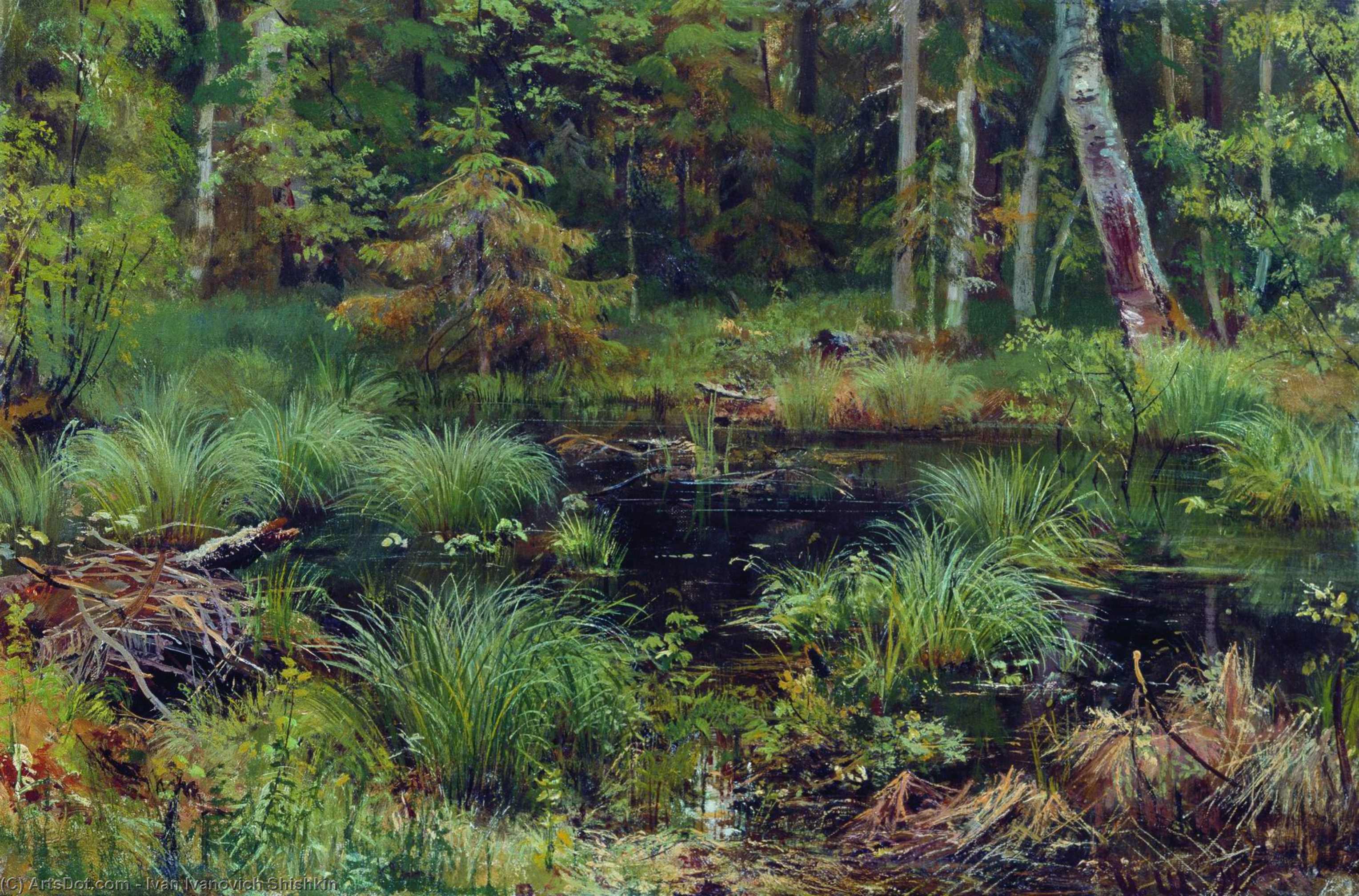 Spring In The Forest — Ivan Ivanovich Shishkin
