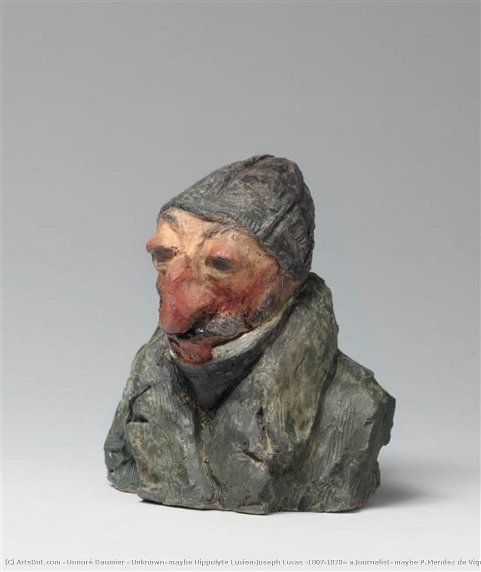 Unbekannt, Vielleicht Hippolyte Lucien-joseph Lucas (1807-1878), Ein Journalist, Vielleicht P.mendez De Vigo (1790-1860), Ein Spanischer General, Aber Höchstwahrscheinlich Graf Pelet De La Lozere (1785-1871), Ein Politiker — Honoré Daumier