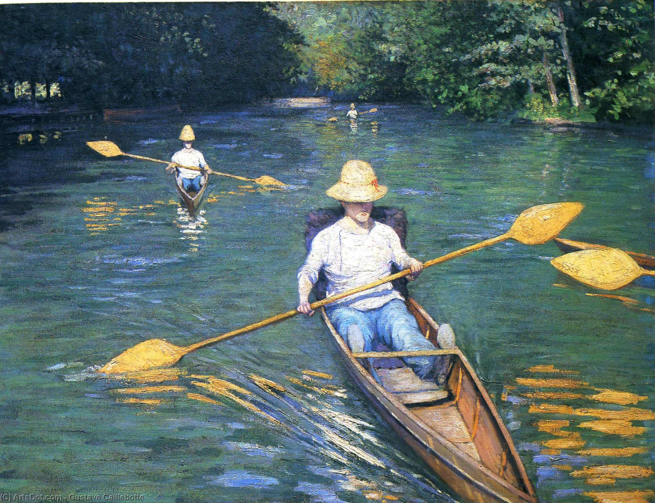 Skiffs On The Yerres — Gustave Caillebotte