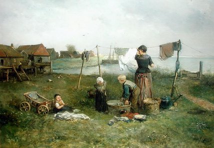Hanging Up The Washing — Johan Mari Henri Ten Kate
