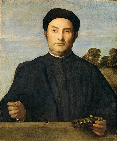 Portrait Of A Jeweler, Possibly Giovanni Pietro Crivelli — Lorenzo Lotto