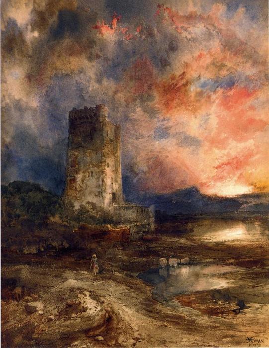 Sunset On The Moor — Thomas Moran