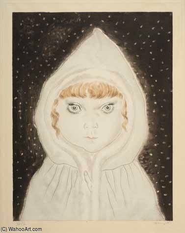 Petite Fille Au Capuchon Sous La Neige — Léonard Tsuguharu Foujita