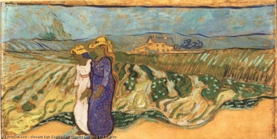 Zwei Frauen Über Feldern — Vincent Willem Van Gogh
