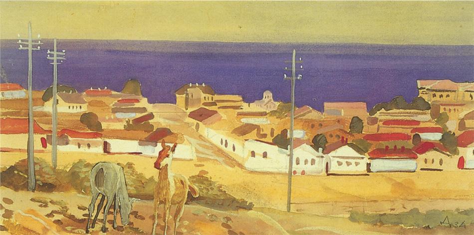 Sketch With Colts — Александр Дейнека