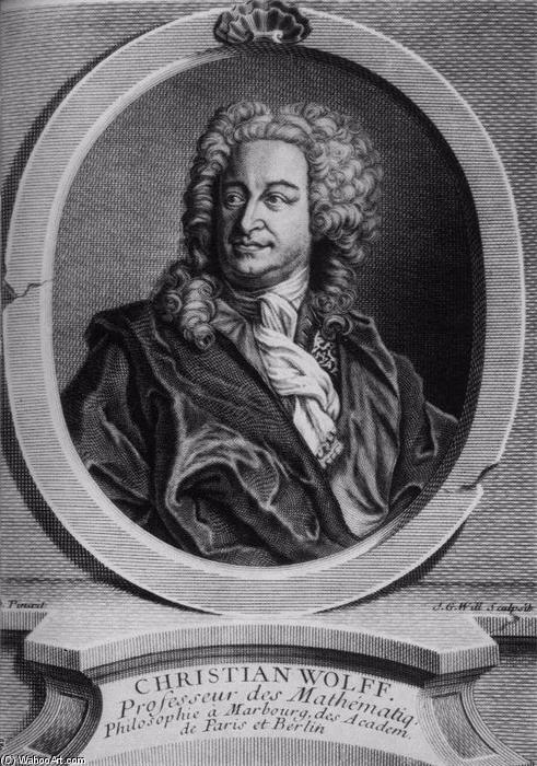 Portrait Of Christian Wolff — Johann Georg Wille