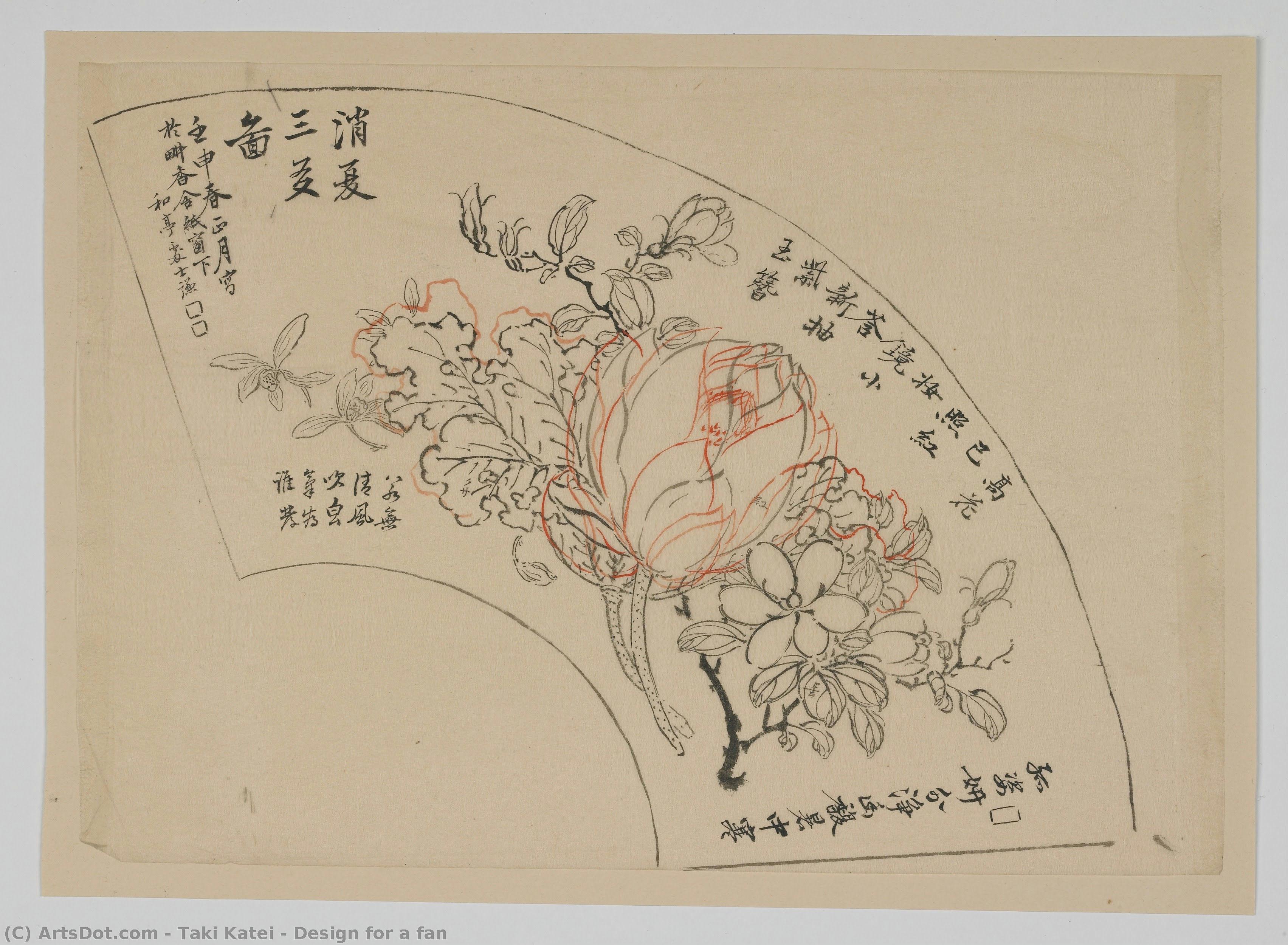 Design For A Fan — Taki Katei