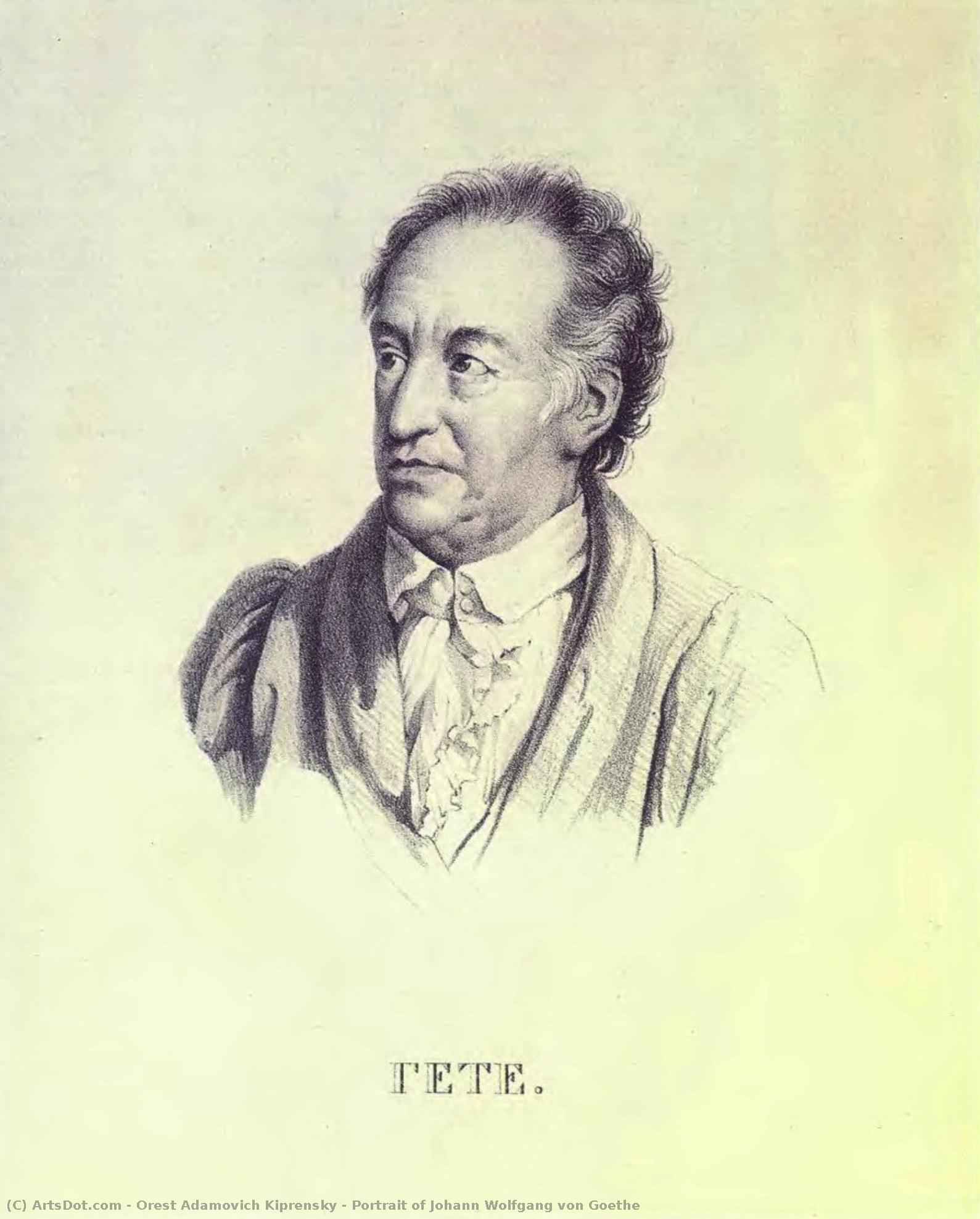 Portrait Of Johann Wolfgang Von Goethe — Orest Adamowitsch Kiprenski