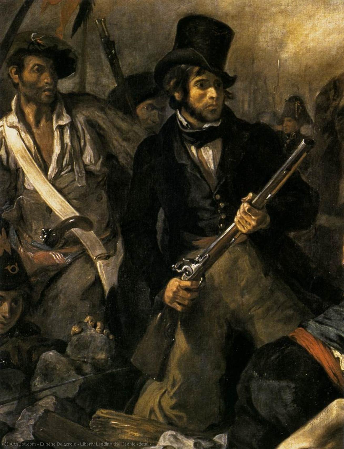 Libertad Llevando A La Gente (detalle) — Eugène Delacroix