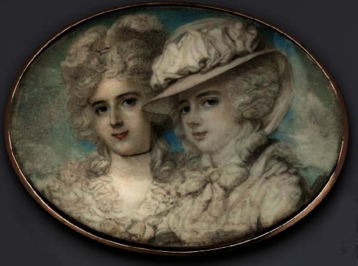 The Waldegrave Sisters - Lady Anna Horatia And Lady Charlotte Maria — Richard Cosway