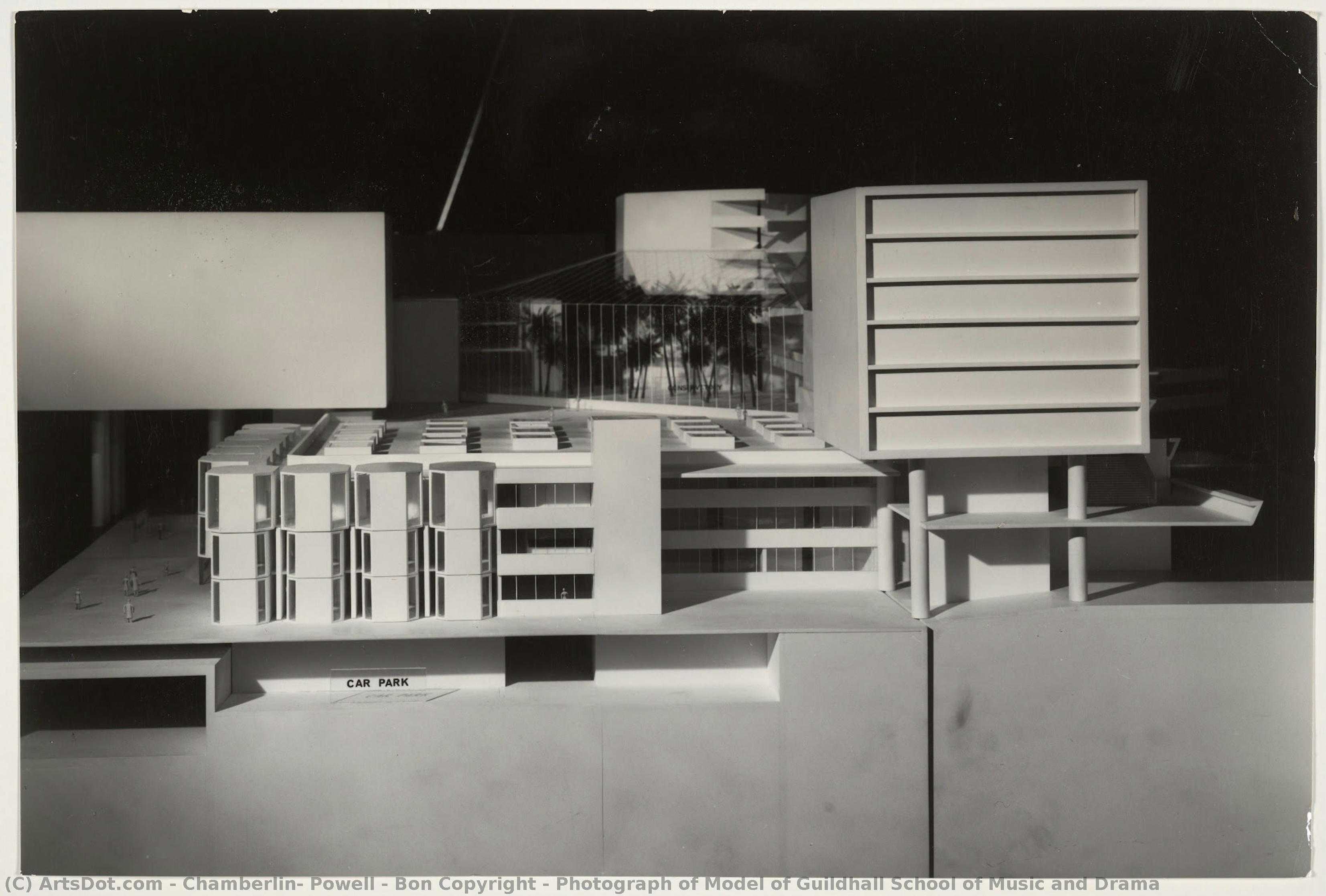 Photograph Of Model Of Guildhall School Of Music And Drama — Chamberlin, Powell & Bon Copyright