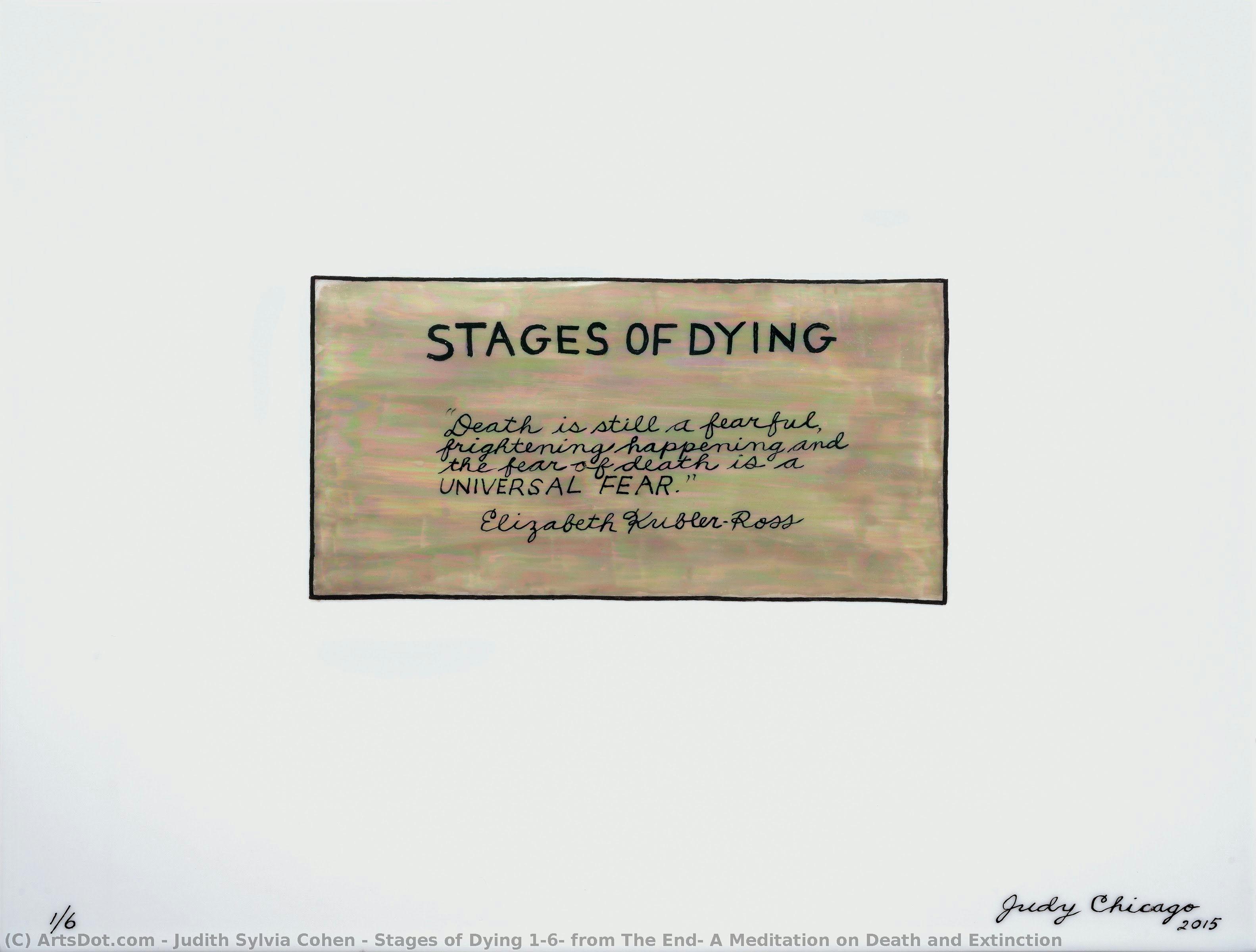 Stages Of Dying 1/6, From The End: A Meditation On Death And Extinction — Judith Sylvia Cohen