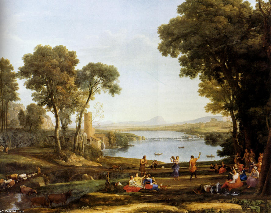 Landscape With The Marriage Of Isaac And Rebekah — Claude Lorrain (claude Gellée)