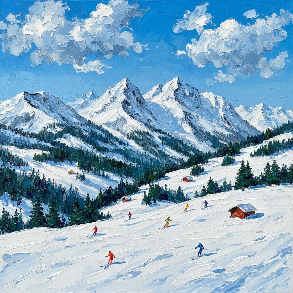 Azurblaue Gipfel Und Karmesinrote Echos: Eine Singuläre Vision Alpiner Gelassenheit — Christian Noiret