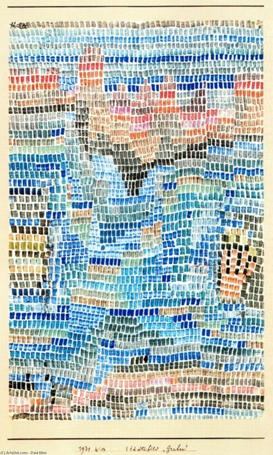 Picture Of The Town ' Graben ' — Paul Klee