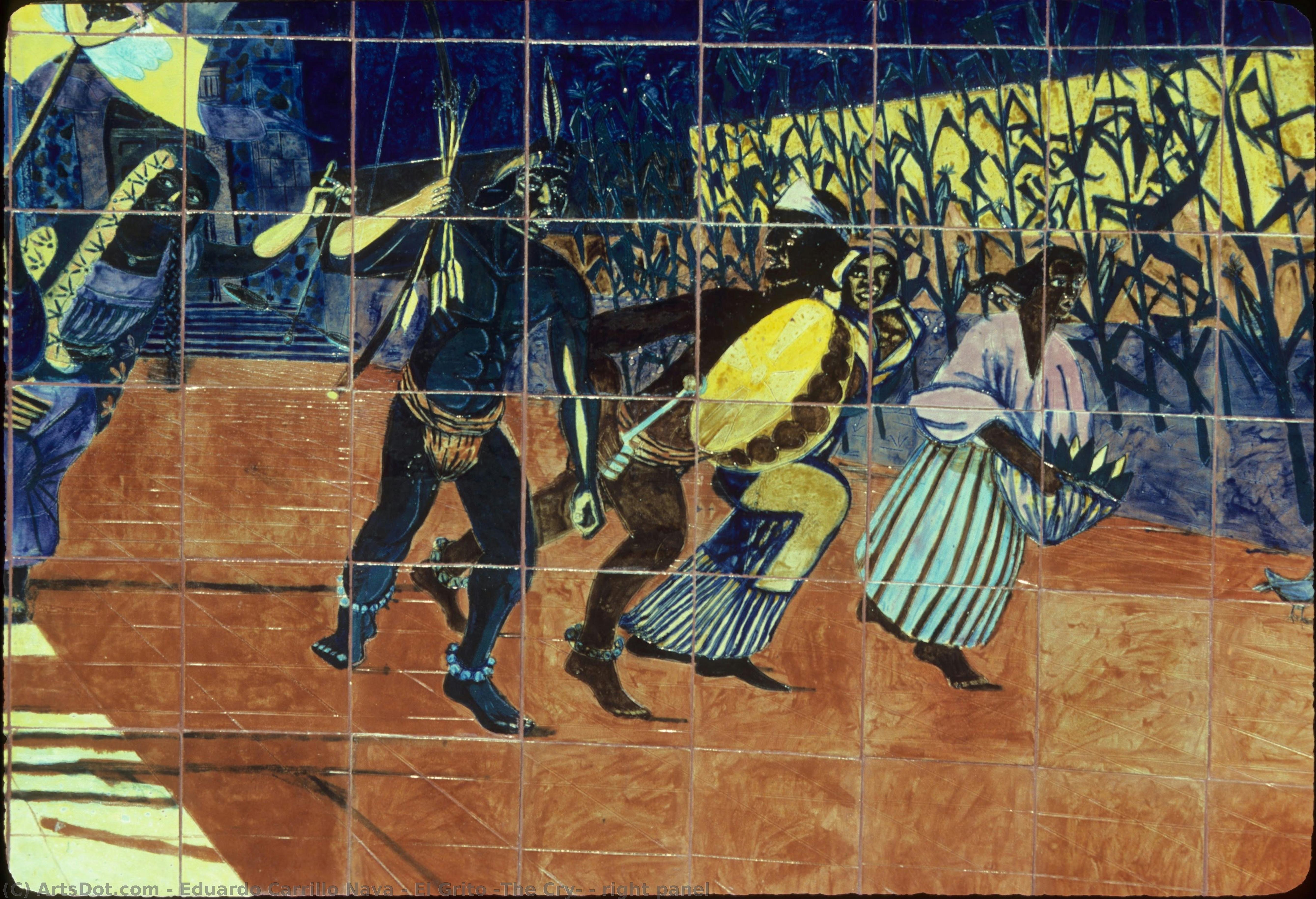 El Grito (the Cry) – Right Panel — Eduardo Carrillo Nava