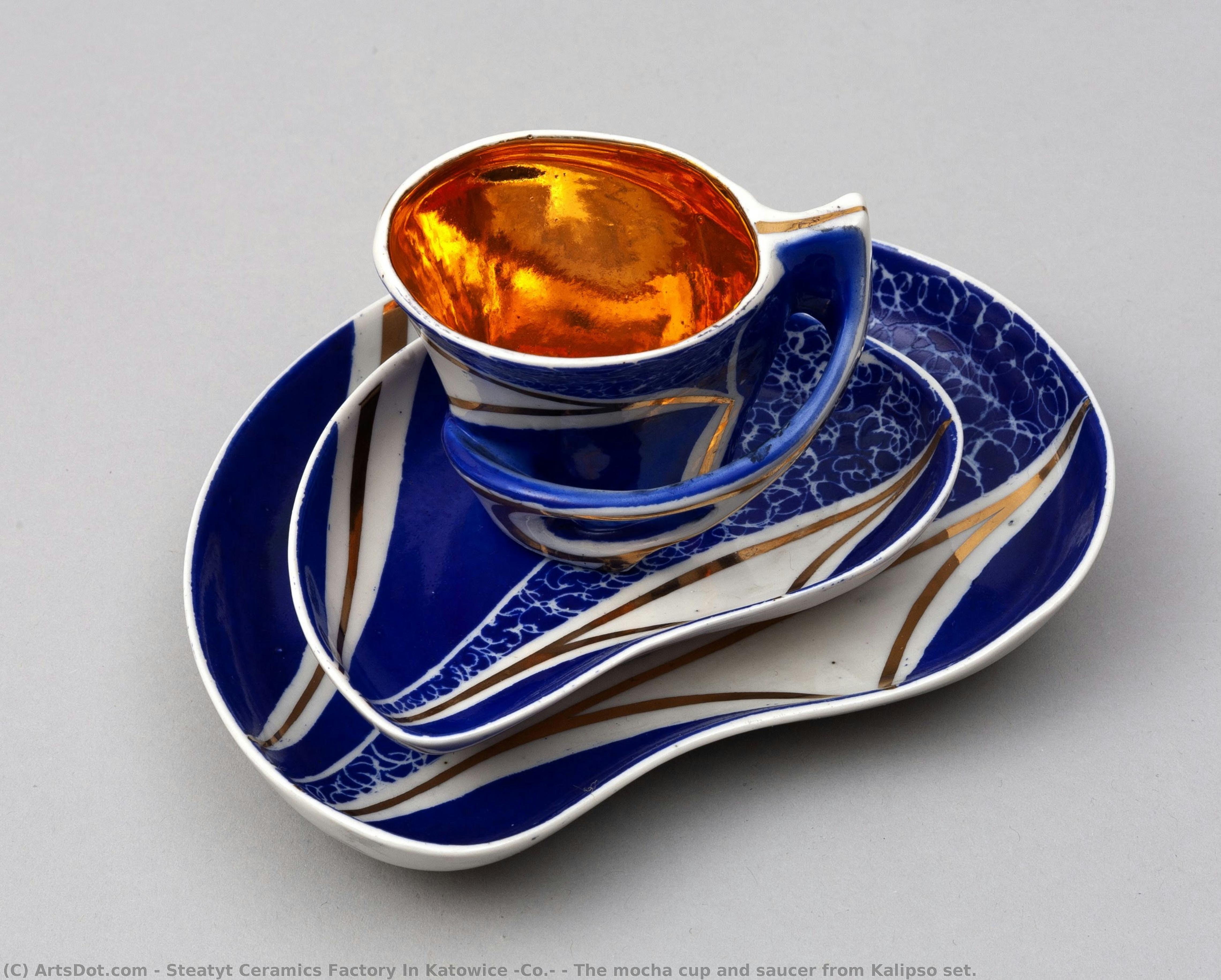 The Mocha Cup And Saucer From Kalipso Set. — Steatyt Ceramics Factory In Katowice (co.)