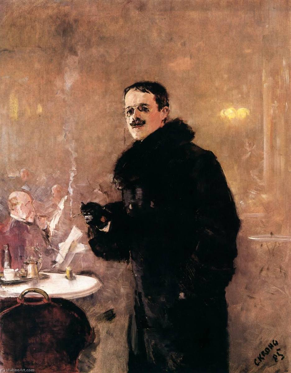 Portrait Of The Artist Gerhard Munthe — Per Krohg