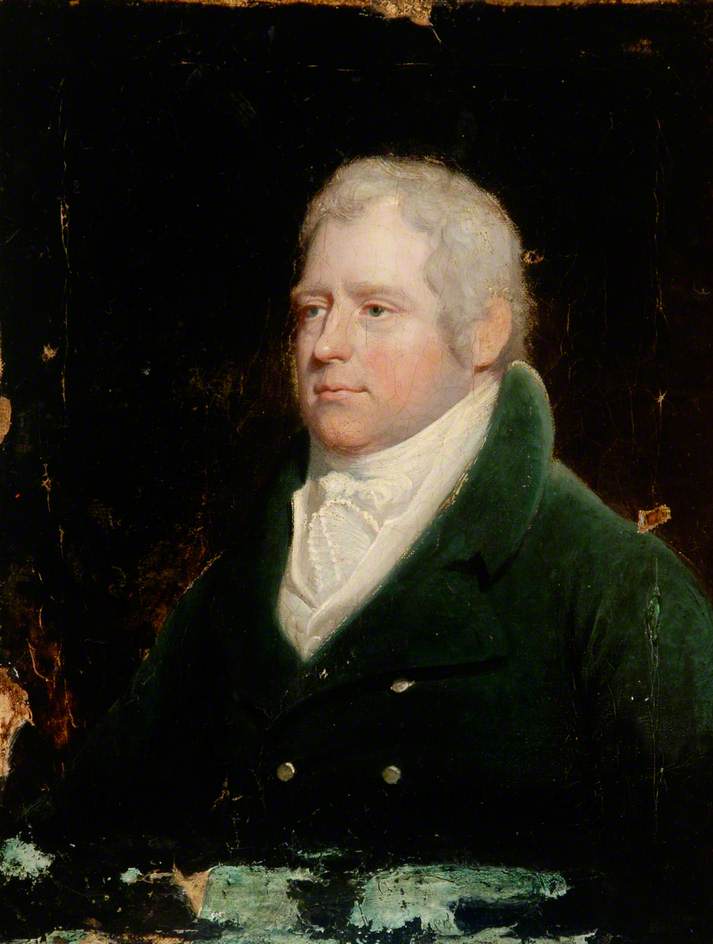 Portrait Of A Gentleman In A Blue Coat — Henry Raeburn Dobson