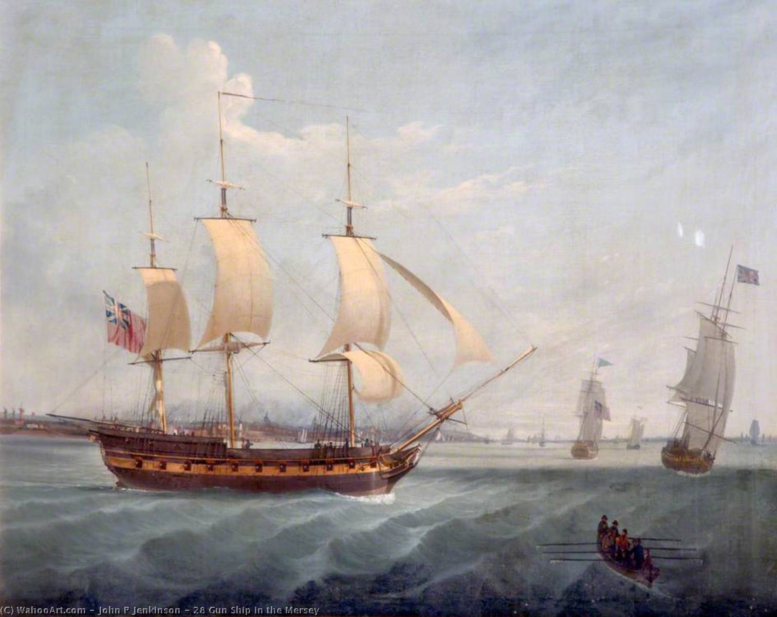 28 Gun Ship In The Mersey — John P Jenkinson