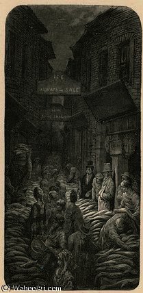 Dark Horse Lane, Billingsgate — Paul Gustave Doré