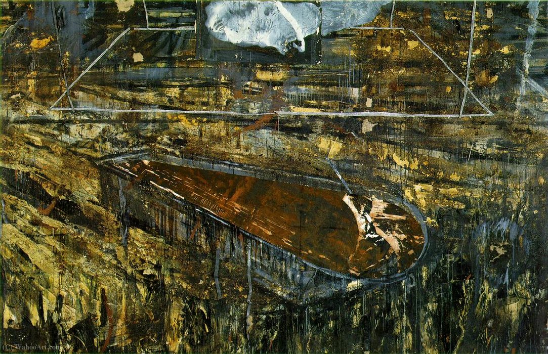 The Red Sea, (240 Kb)_ Oil, Emulsion, And She (1985) — Anselm Kiefer