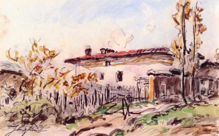House In The Countryside — Johan Barthold Jongkind