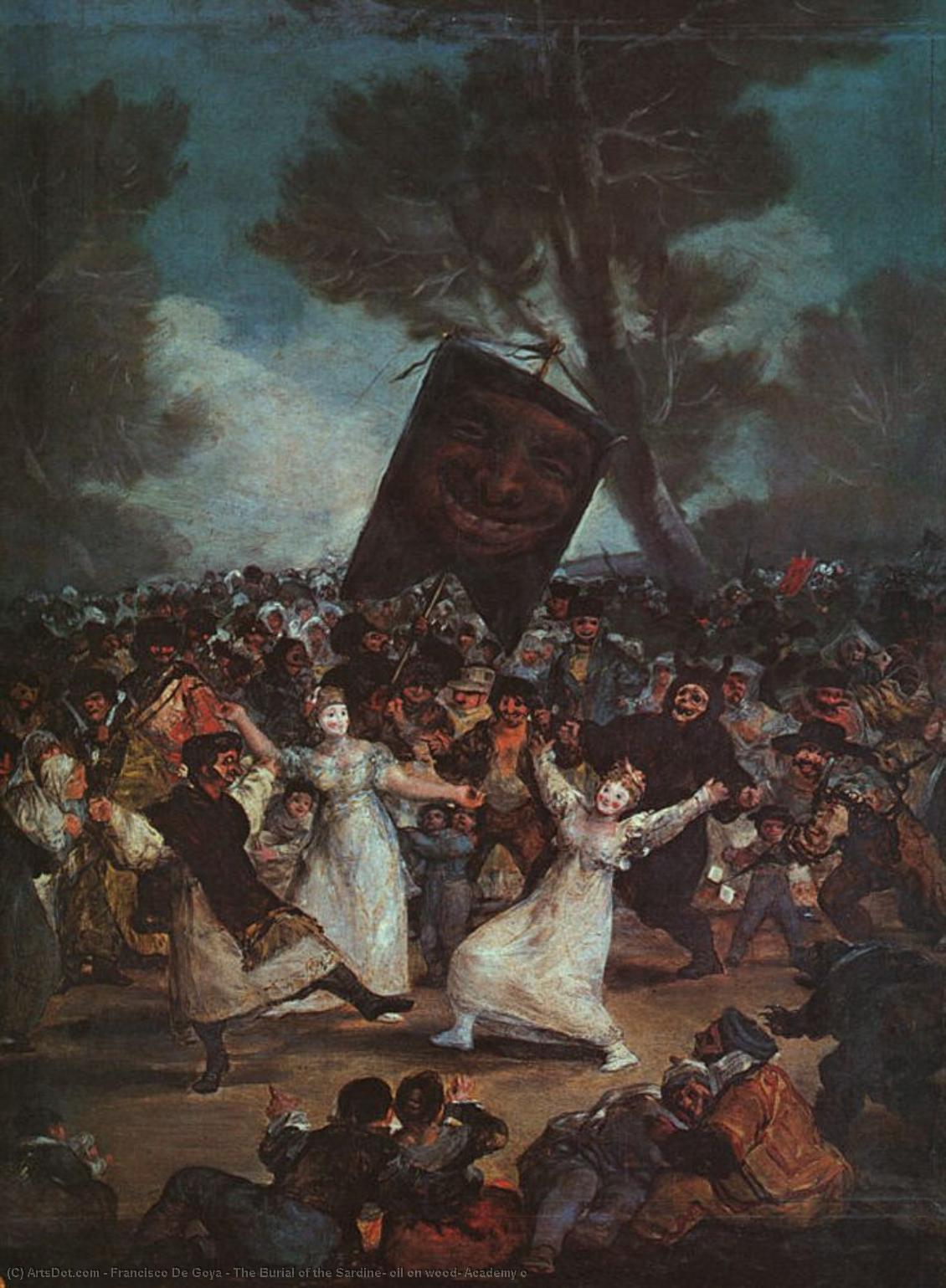 The Burial Of The Sardine, Oil On Wood, Academy O — Francisco José De Goya Y Lucientes