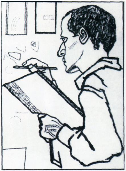 Self-portrait — Pavel Filonov