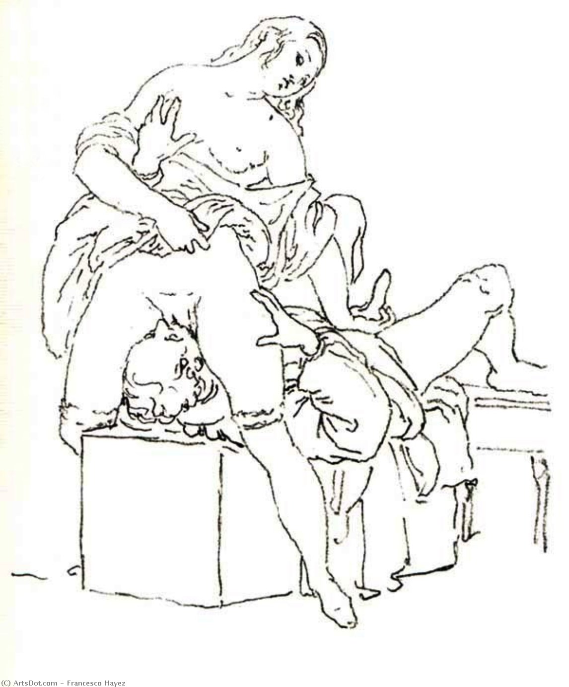 Cunnilingus, Or Oral Sex Performed On A Woman — Francesco Hayez
