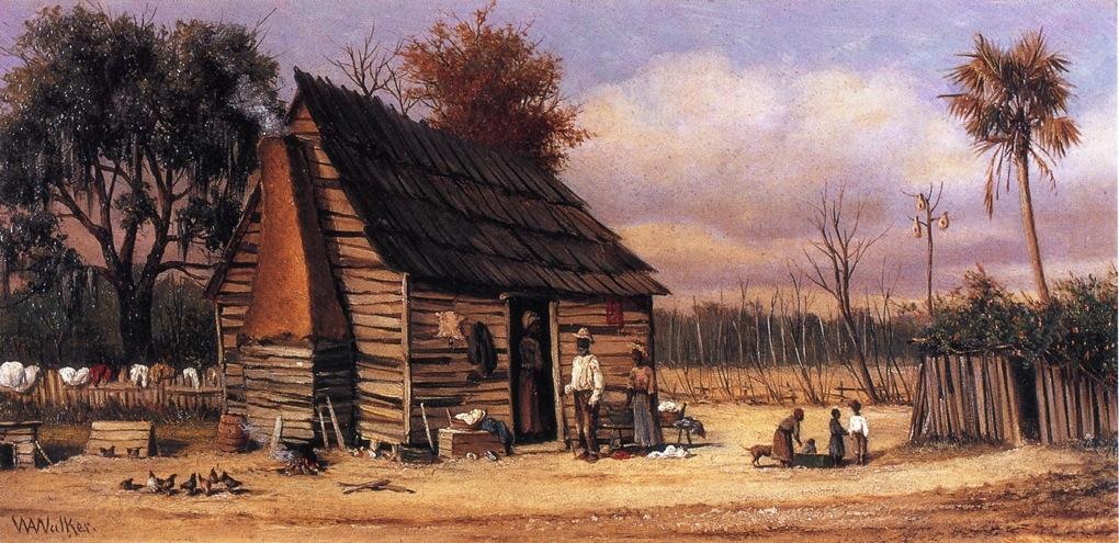 Negro Cabin With Palm Tree — Уильям Эйкен Уокер