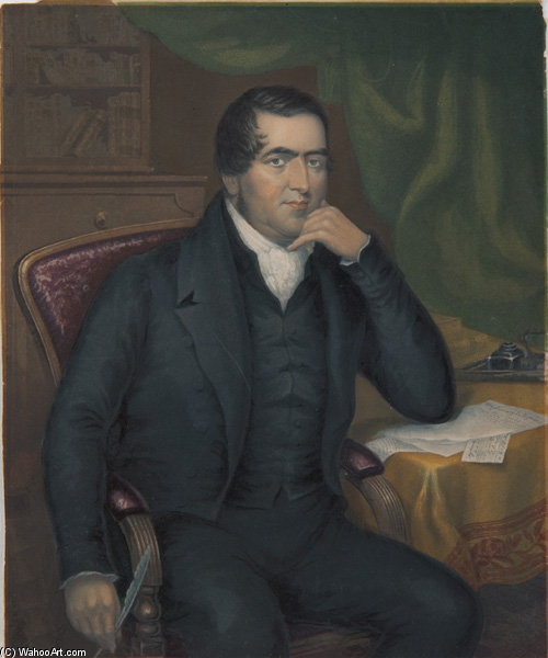 The Rev. John Williams, The Martyr Of Erromanga, With A Landscape Of The Mission House And Grounds Of Rarotonga — George Baxter