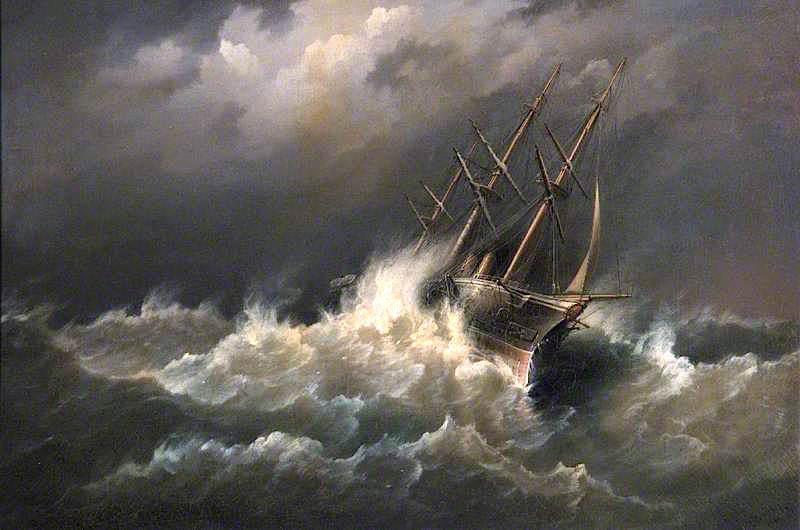 Hms Lord Warden On Her Passage From Queen's Ferry New Brunswick To Portsmouth — Richard Brydges Beechey