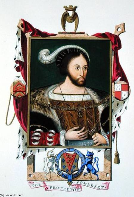 Portrait Of Edward Seymour Lord Protector Of Edward Vi And Duke Of Somerset From 'memoir — Sarah Countess Of Essex