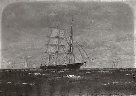 Marine Painting With Ships, (painting) — William Edward Norton