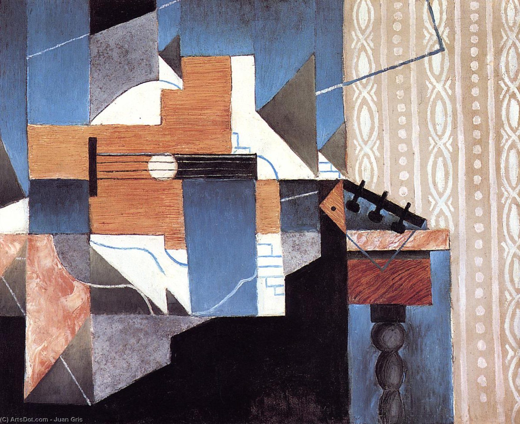 Guitar On The Table — Juan Gris