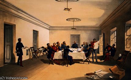 Interior Of Lord Raglan's Head Quarters — ウィリアム・シンプソン
