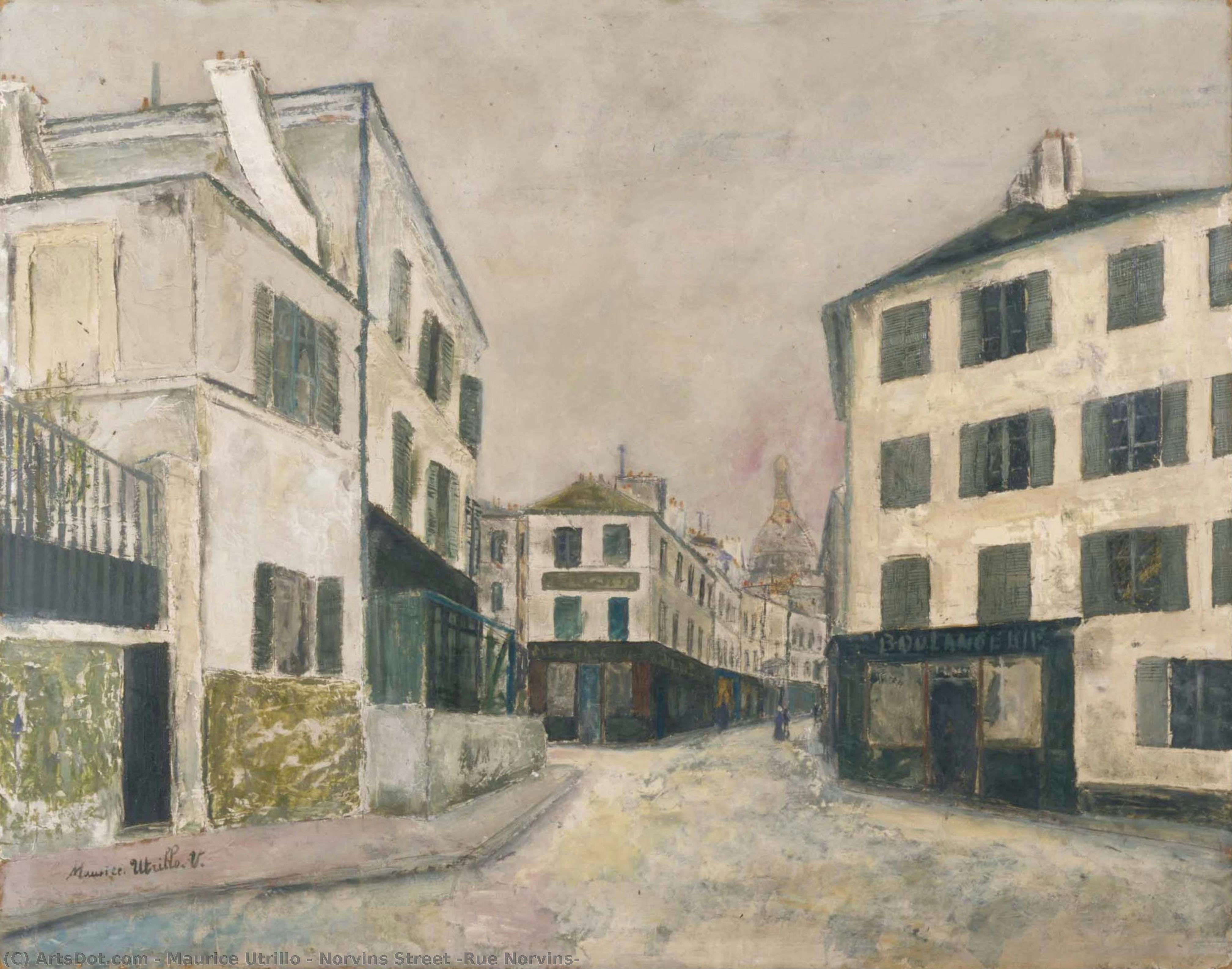 Norvins Street [rue Norvins] — Maurice Utrillo
