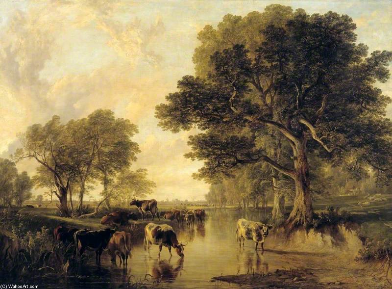 Evening In The Meadows (cattle By Thomas Sidney Cooper) — Фредерик Ричард Ли