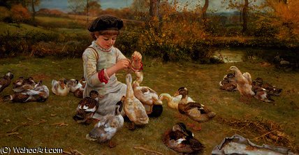 Feeding The Ducks — Edward Killingworth Johnson