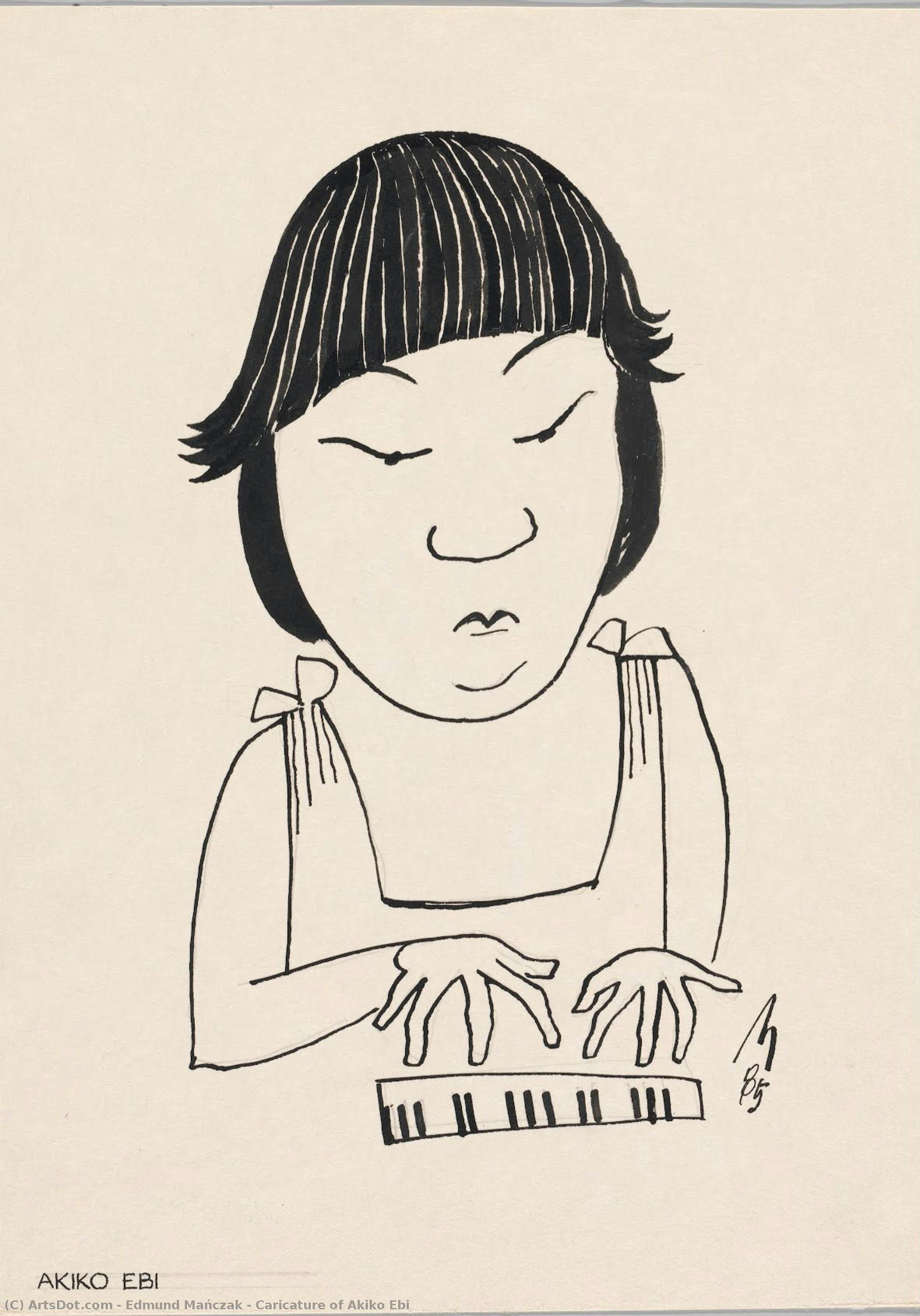 Caricature Of Akiko Ebi — Edmund Mańczak