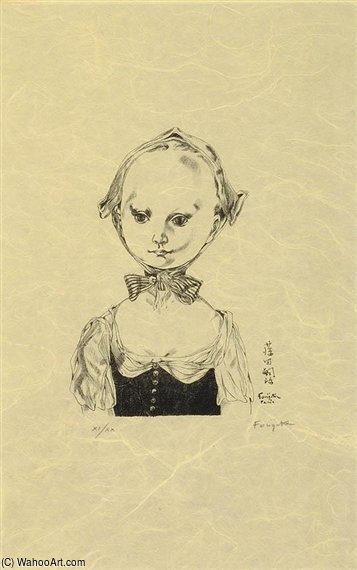 Portrait Of A Girl Wearing A Cap — Léonard Tsuguharu Foujita