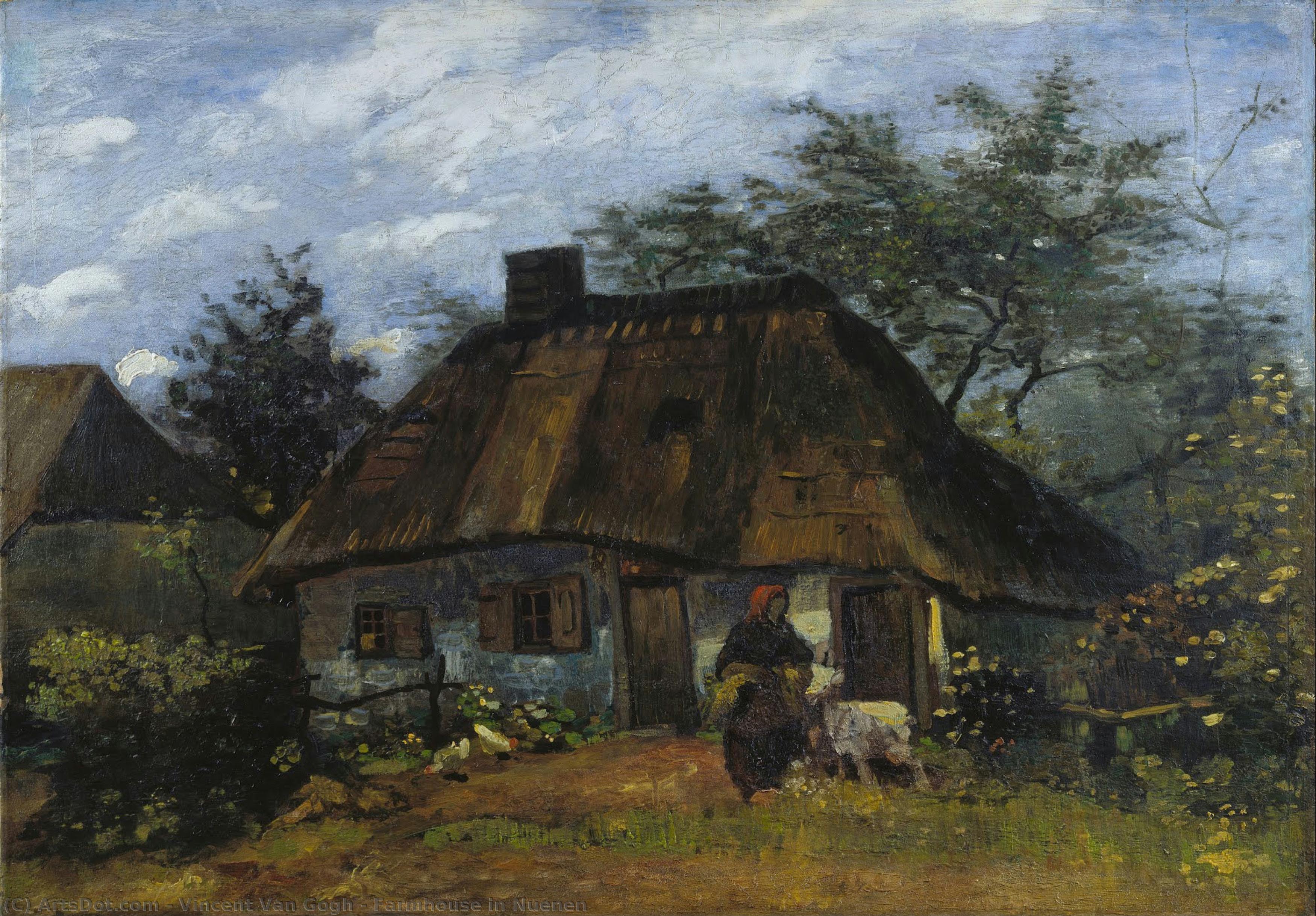 Farmhouse In Nuenen — Vincent Willem Van Gogh
