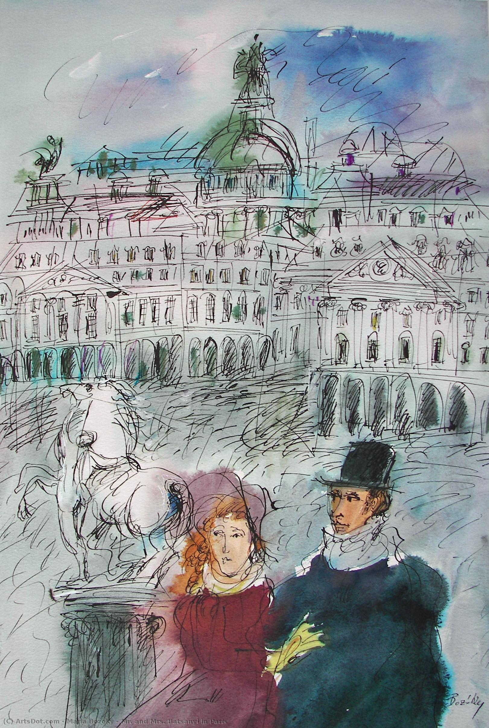 Mr. And Mrs. Batsanyi In Paris — Mária Bozóky