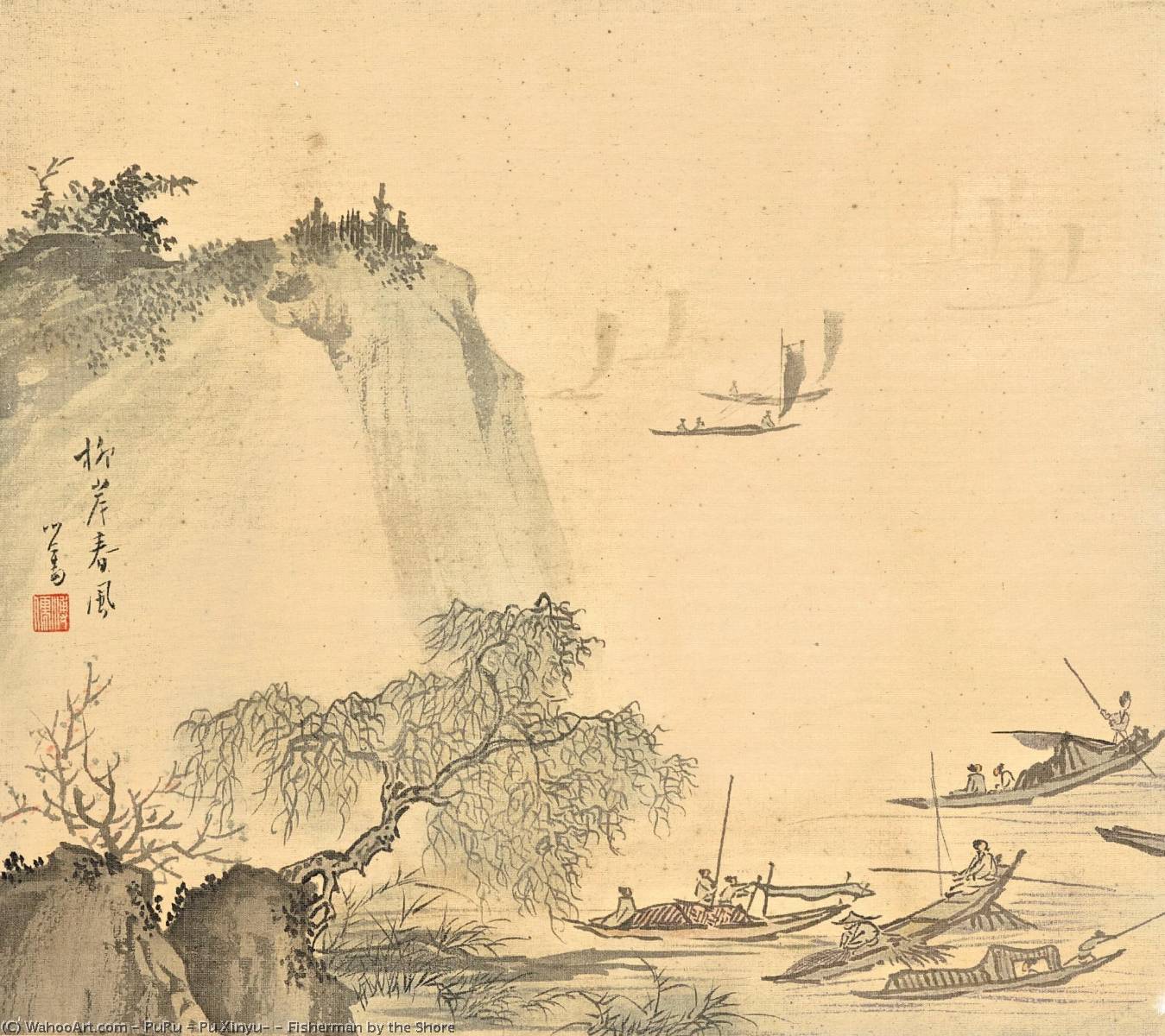 Fisherman By The Shore — Puru ( Pu Xinyu)