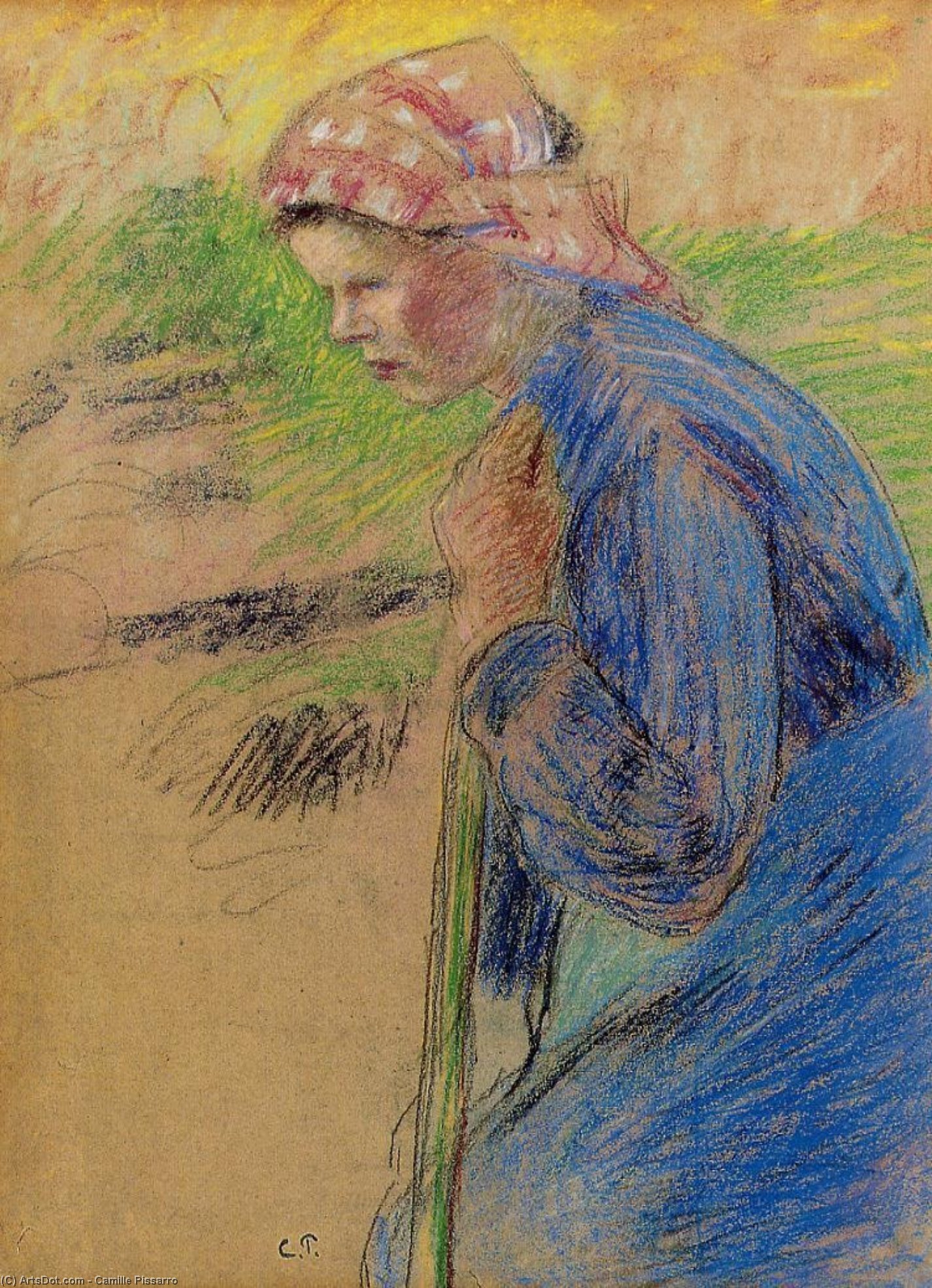 Young Peasant Girl — Kamij Pisaro