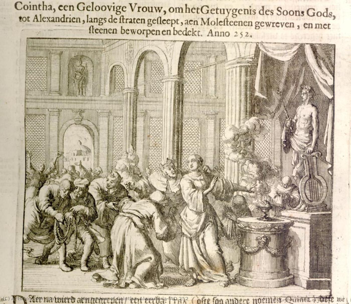 Martyrdom Of Cointha, Alexandria, Ad 252 — Johannes Luiken